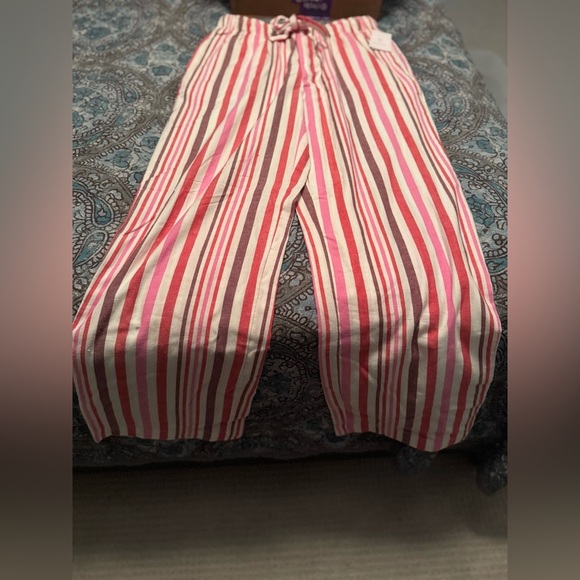 NWT XS women’s Striped Pink Pajama Pants - Picture 4 of 8